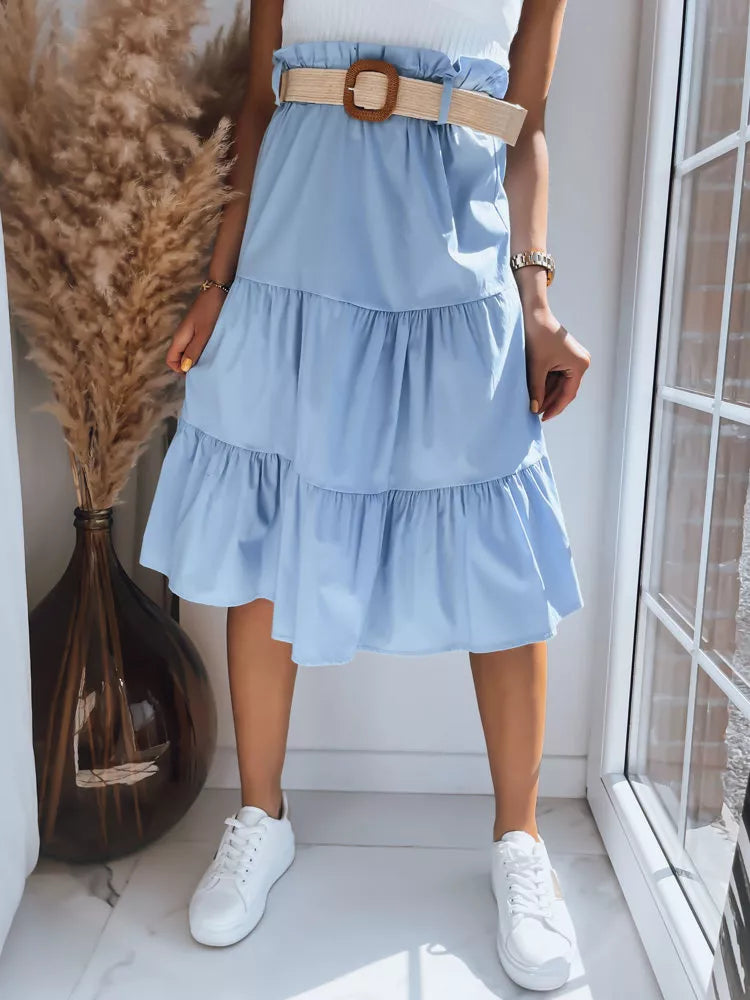 Women's blue midi skirt Randina