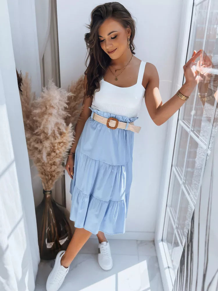 Women's blue midi skirt Randina