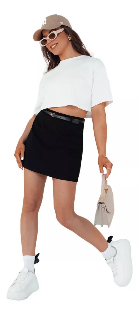 Women's black mini skirt Daniz