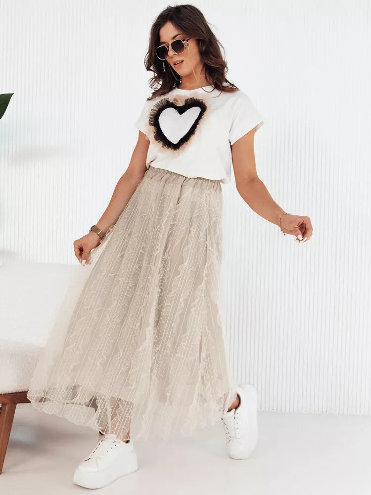 Women's brown tulle skirt Fliss