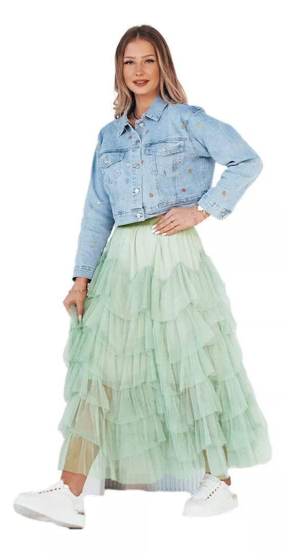 Women's mint tulle skirt Milani 