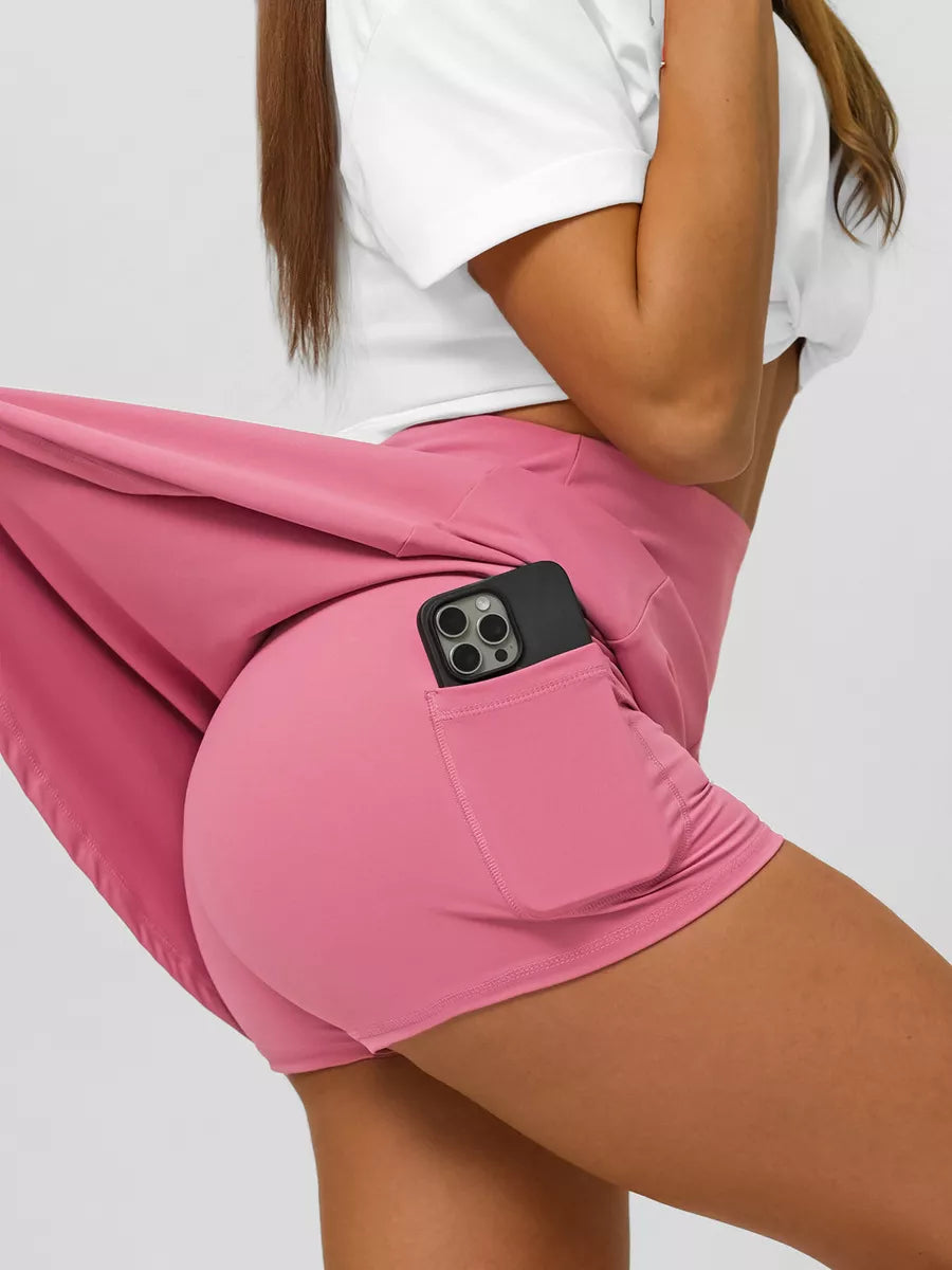 Women's pink skirt-shorts Melani