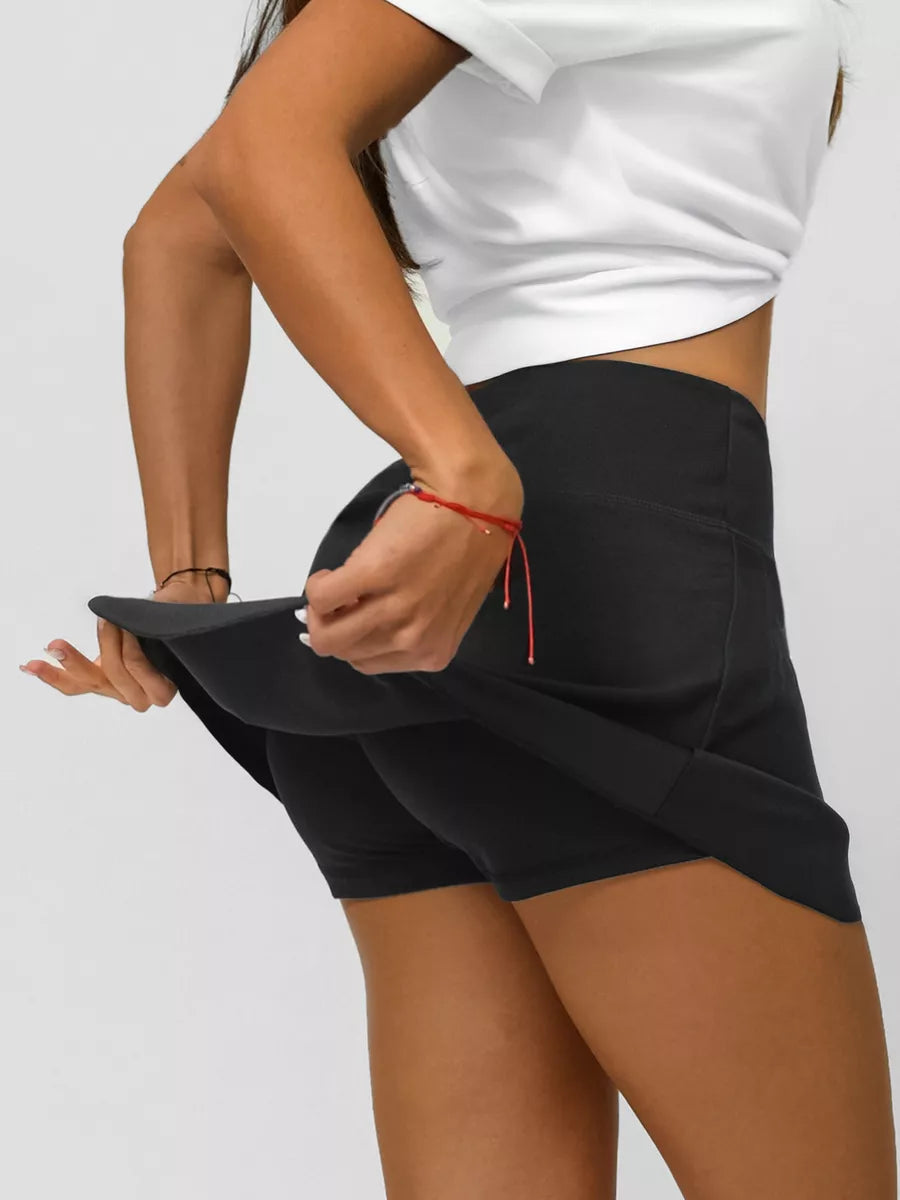Women's black skirt-shorts Active