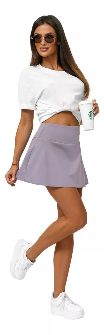 Women's purple skirt-shorts Active