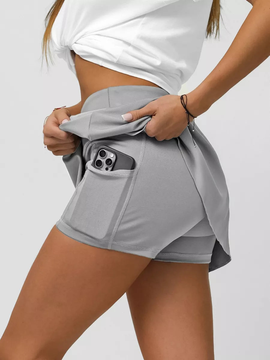 Women's gray skirt-shorts Active