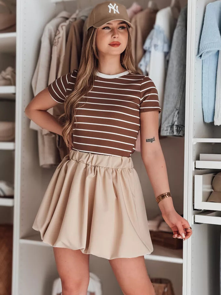 Women's brown skirt Puffella 