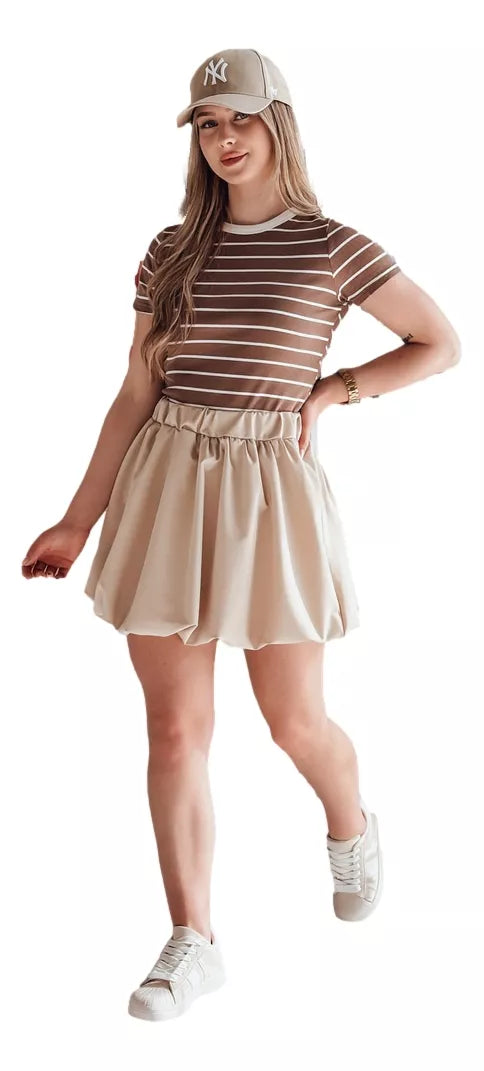 Women's brown skirt Puffella 