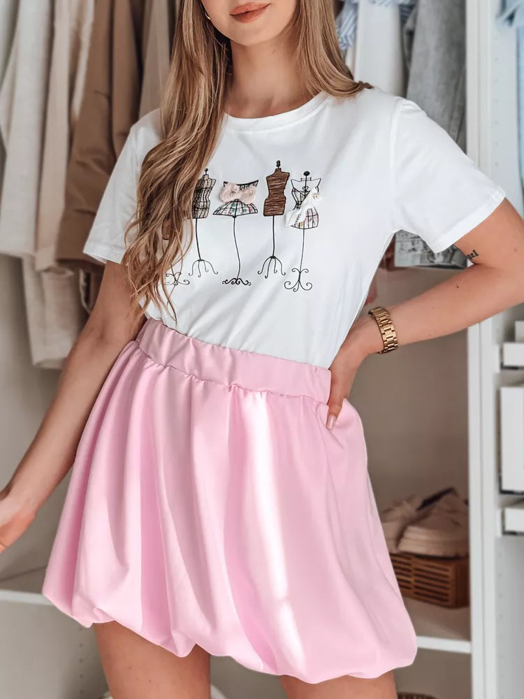Women's pink skirt Puffella 
