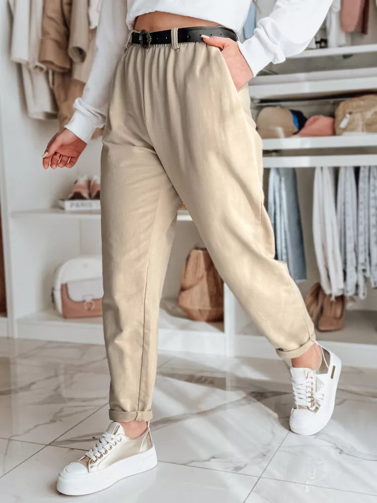 Women's brown pants with belt Thailandi 