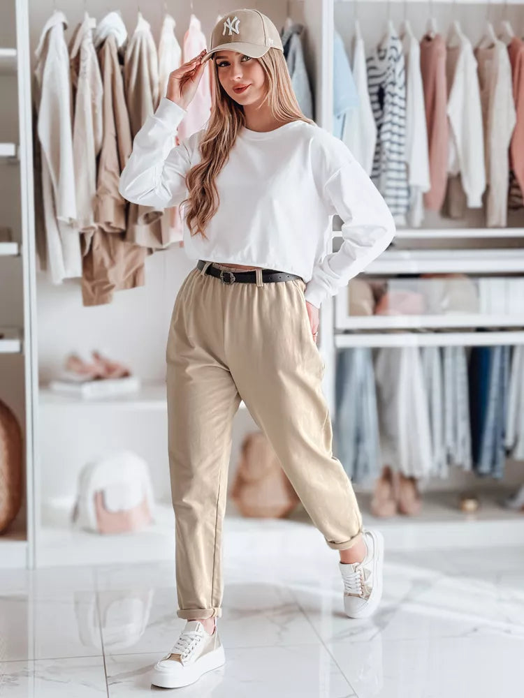 Women's brown pants with belt Thailandi 