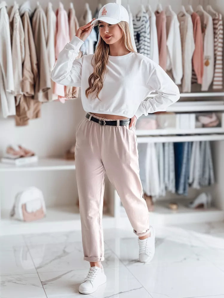 Women's pink pants with belt Thailandi 