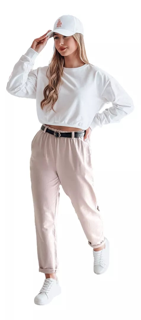 Women's pink pants with belt Thailandi 