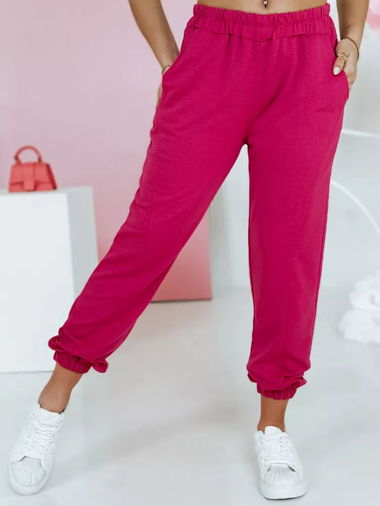 Women's dark pink sports pants STIVEL