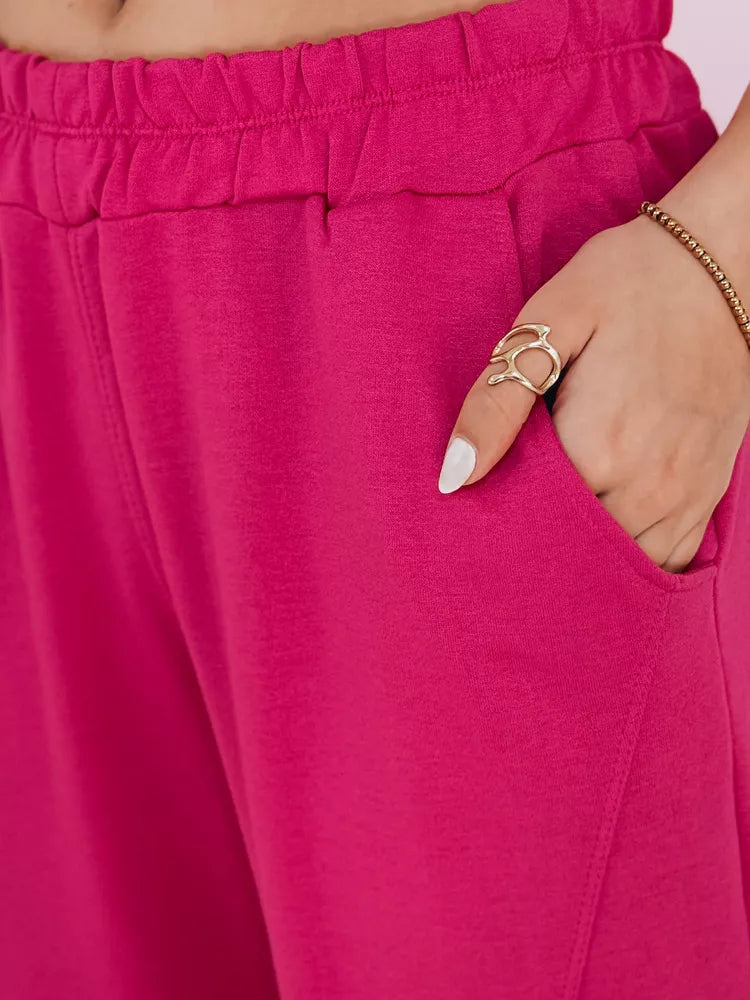 Women's dark pink sports pants STIVEL