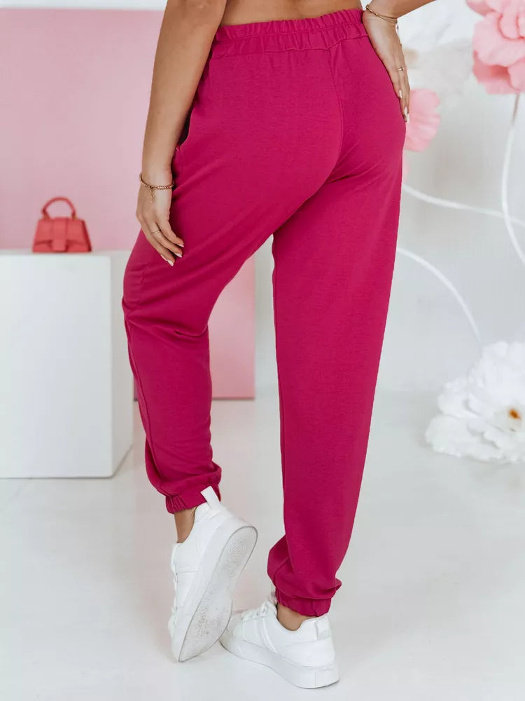 Women's dark pink sports pants STIVEL