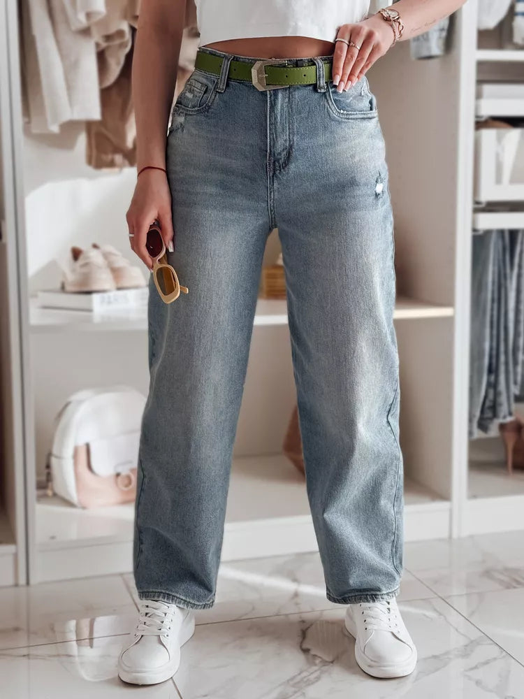 Women's blue jeans Widelegs 
