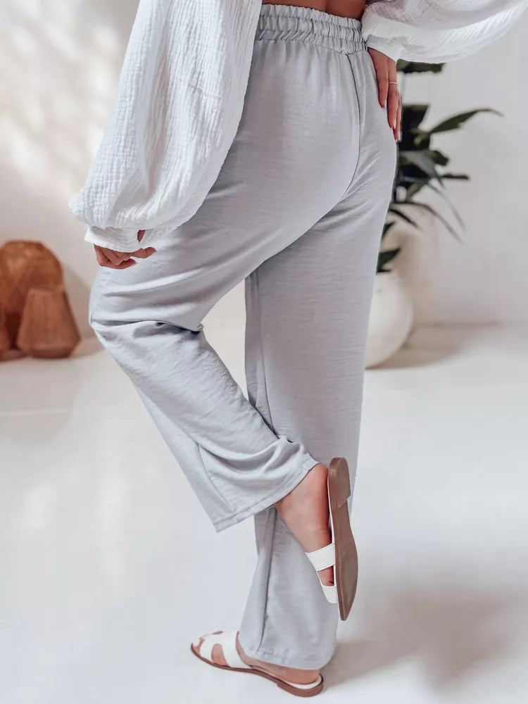 Women's light gray casual pants Fiona 