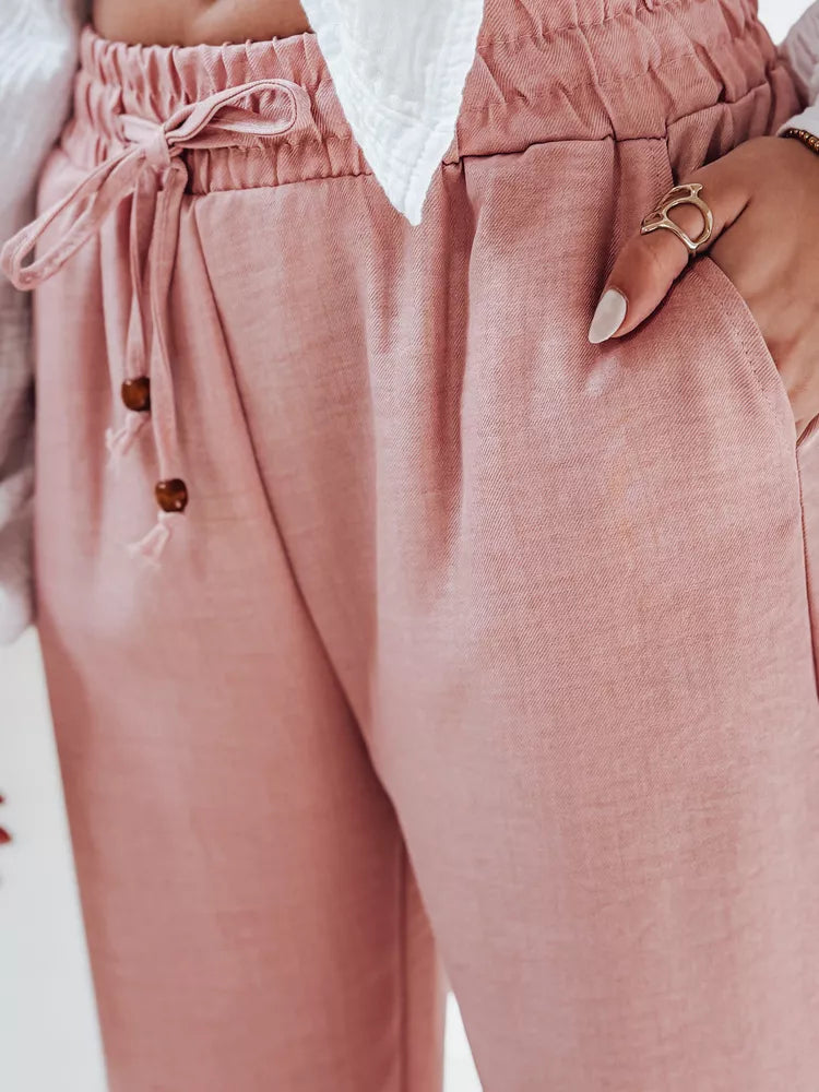 Women's pink casual pants Fiona 
