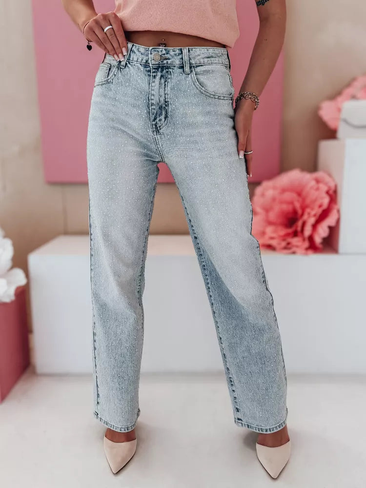 Women's light blue jeans Diamont