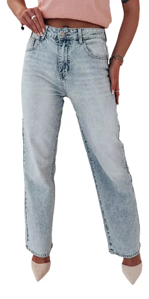 Women's light blue jeans Diamont