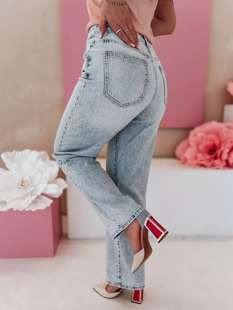 Women's light blue jeans Diamont