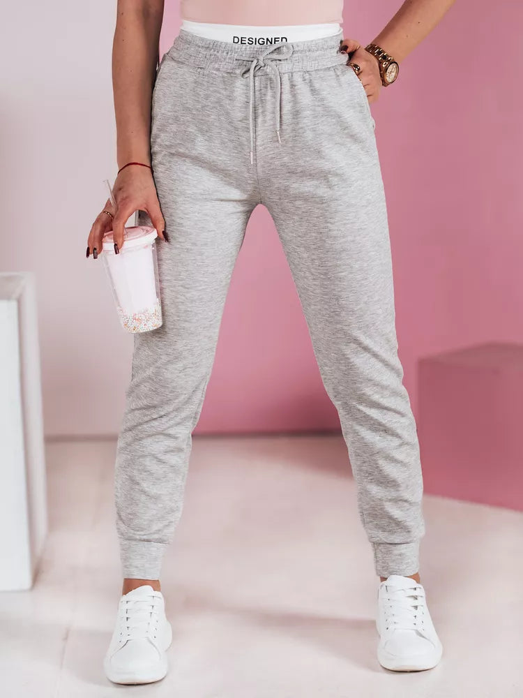 Women's casual gray slim fit trousers Sport