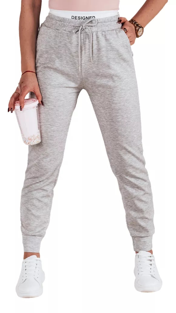 Women's casual gray slim fit trousers Sport