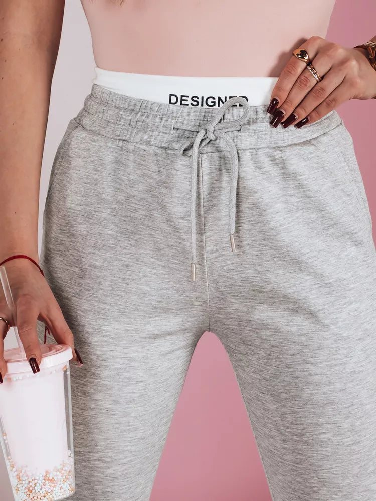 Women's casual gray slim fit trousers Sport