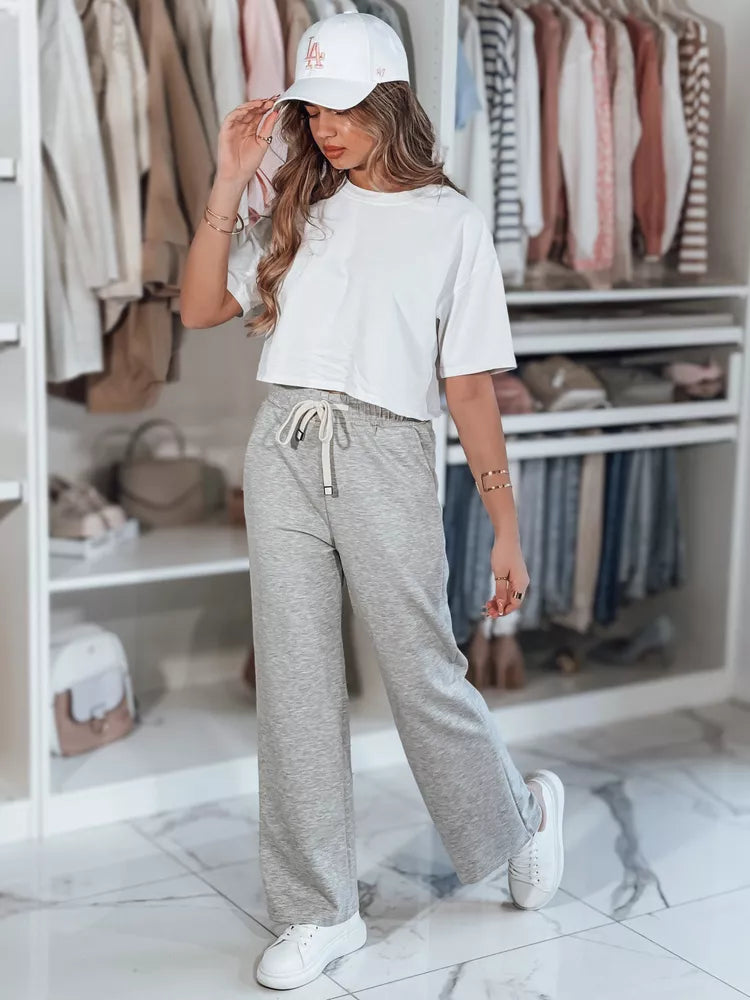 Women's leisure gray pants Relax
