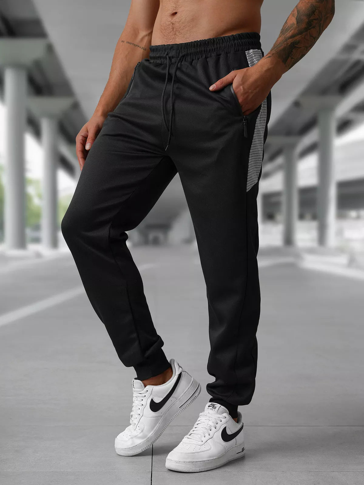Men's black casual pants Emit