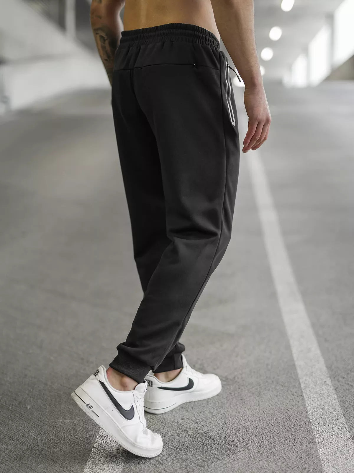 Men's black pants Run