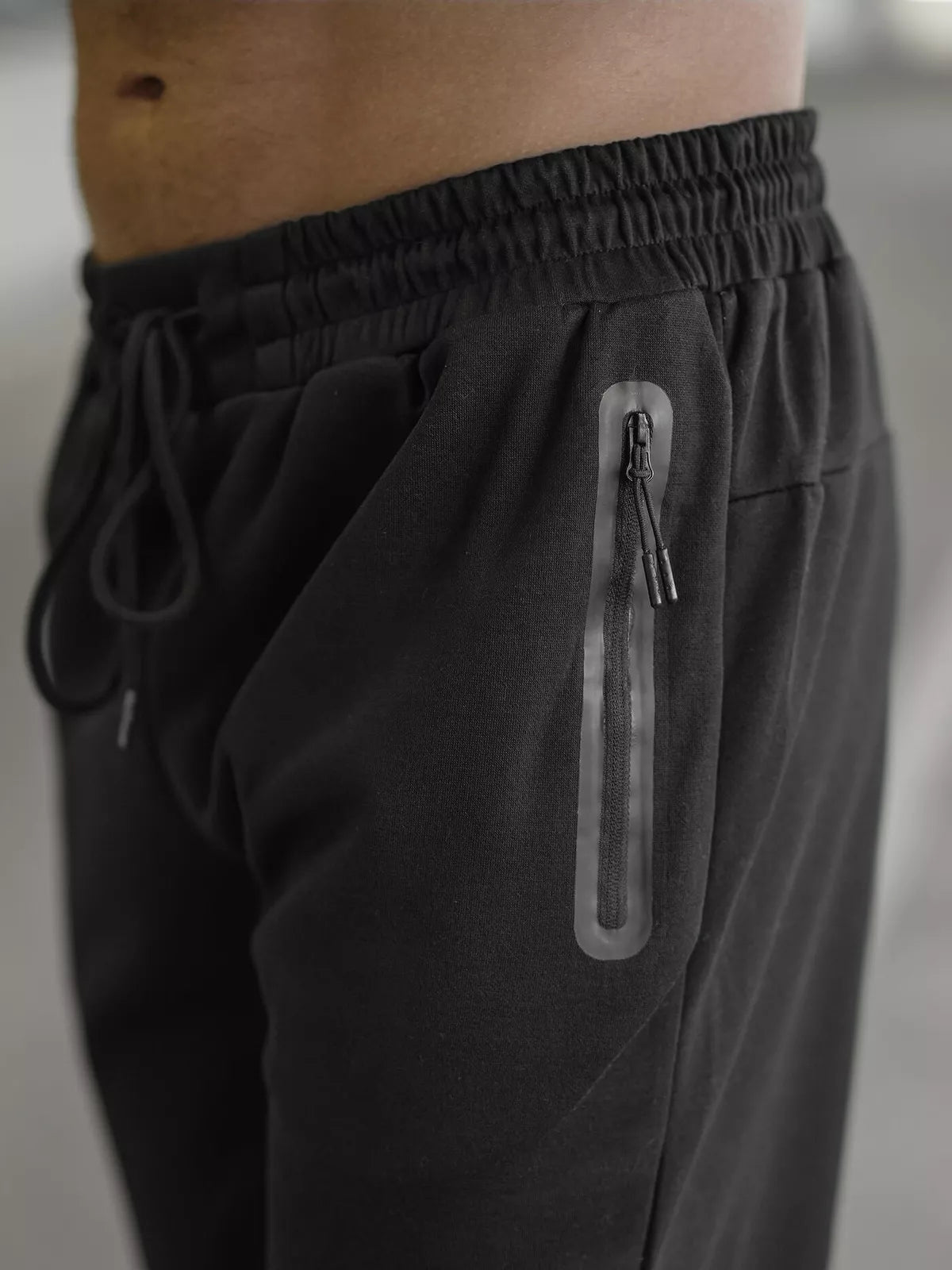 Men's black pants Run