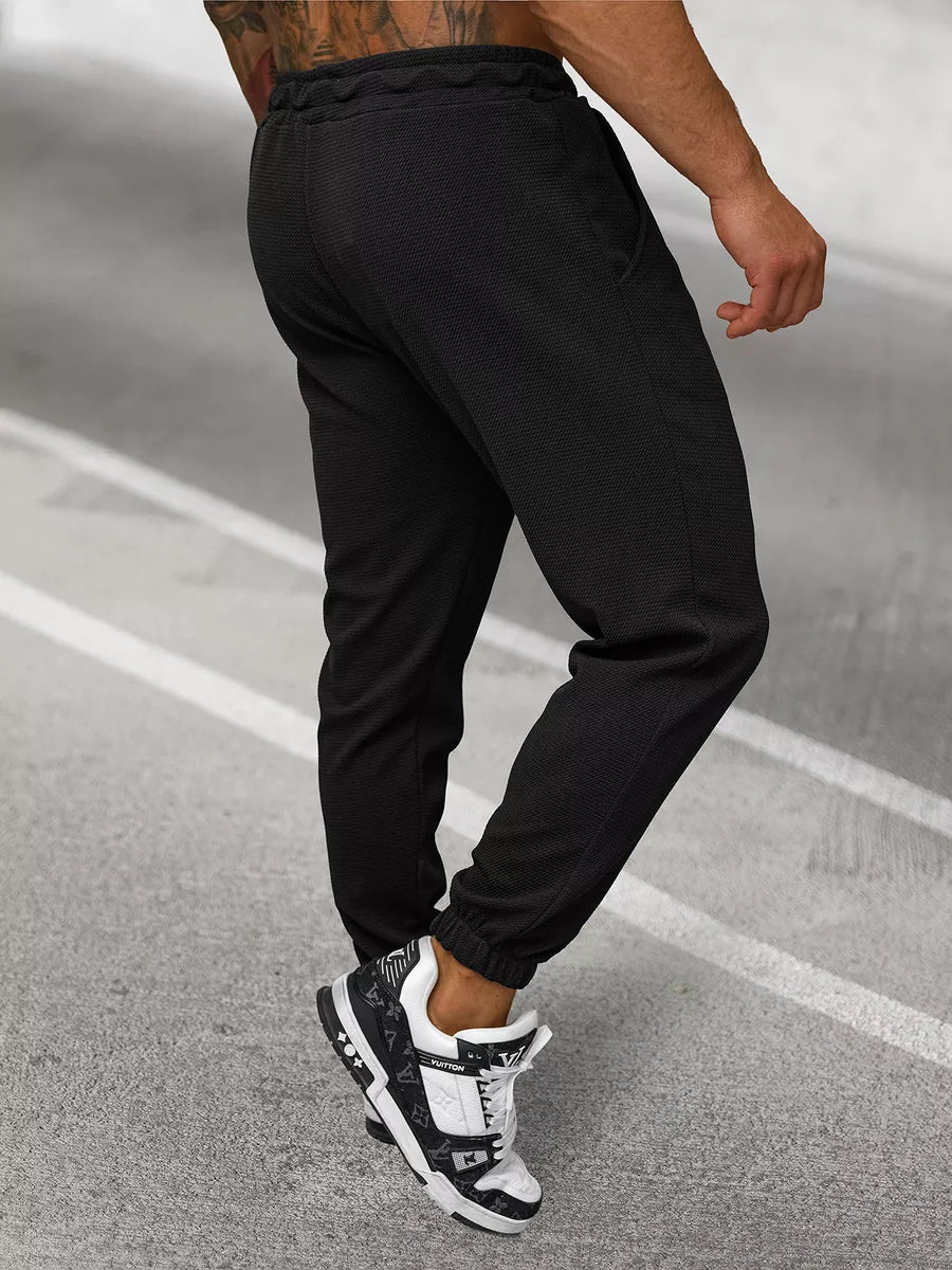 Men's black Icon sweatpants