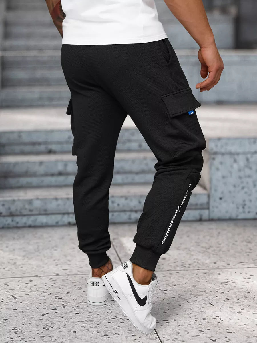 Men's black sports pants Bost