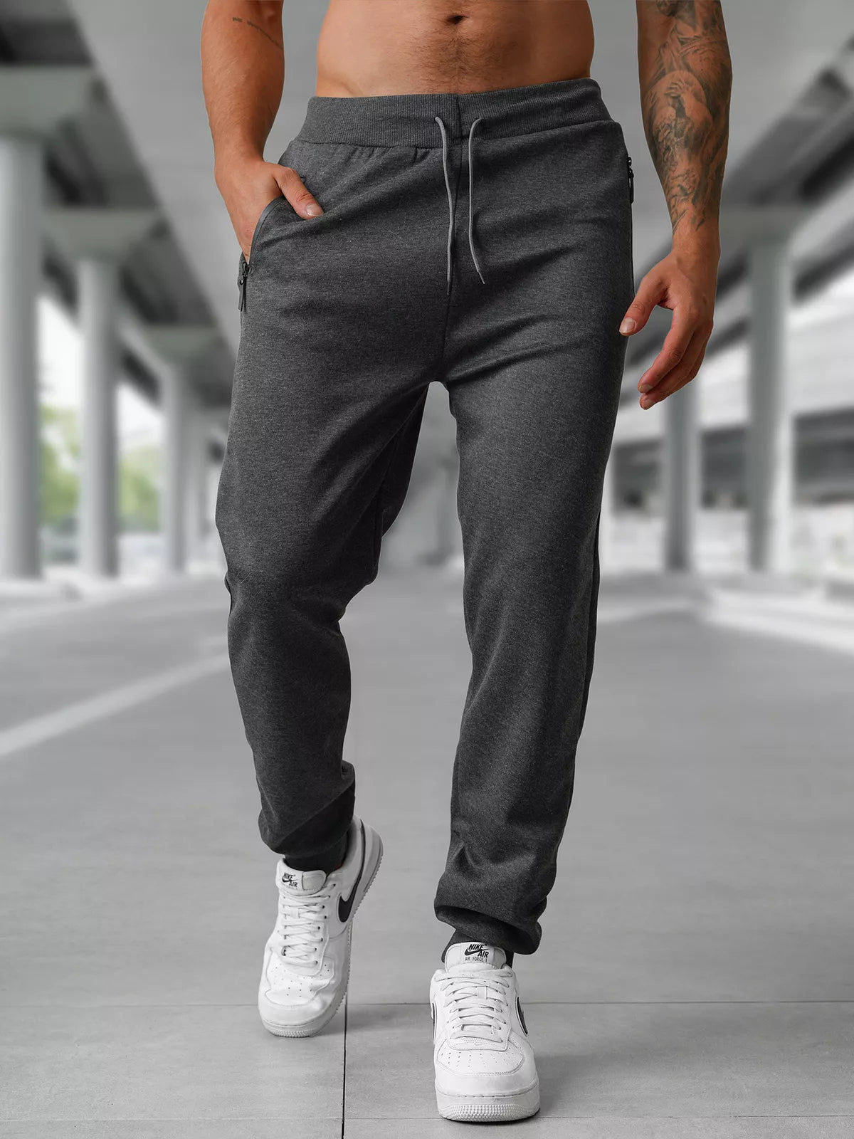 Men's dark gray pants Rene