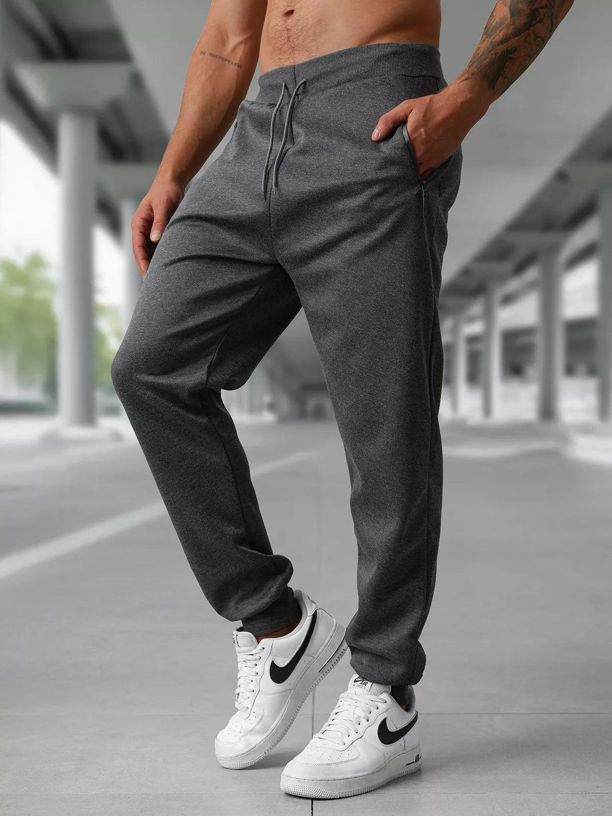 Men's dark gray pants Rene