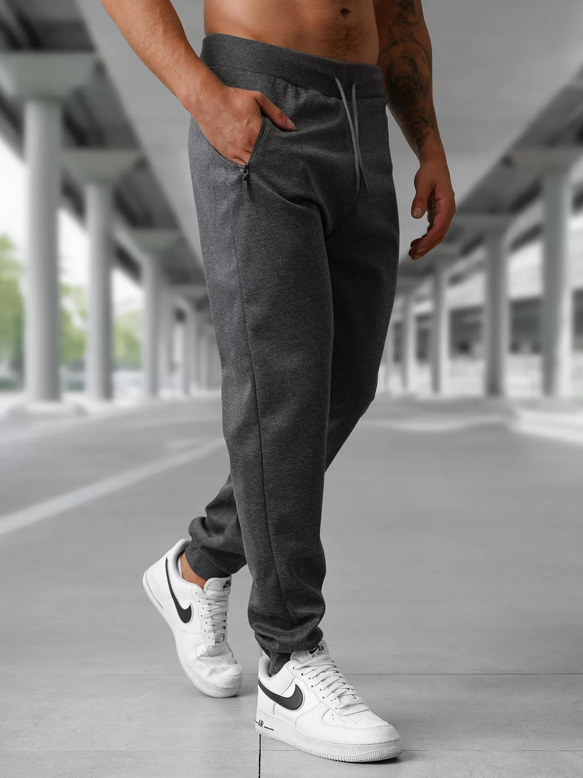 Men's dark gray pants Rene
