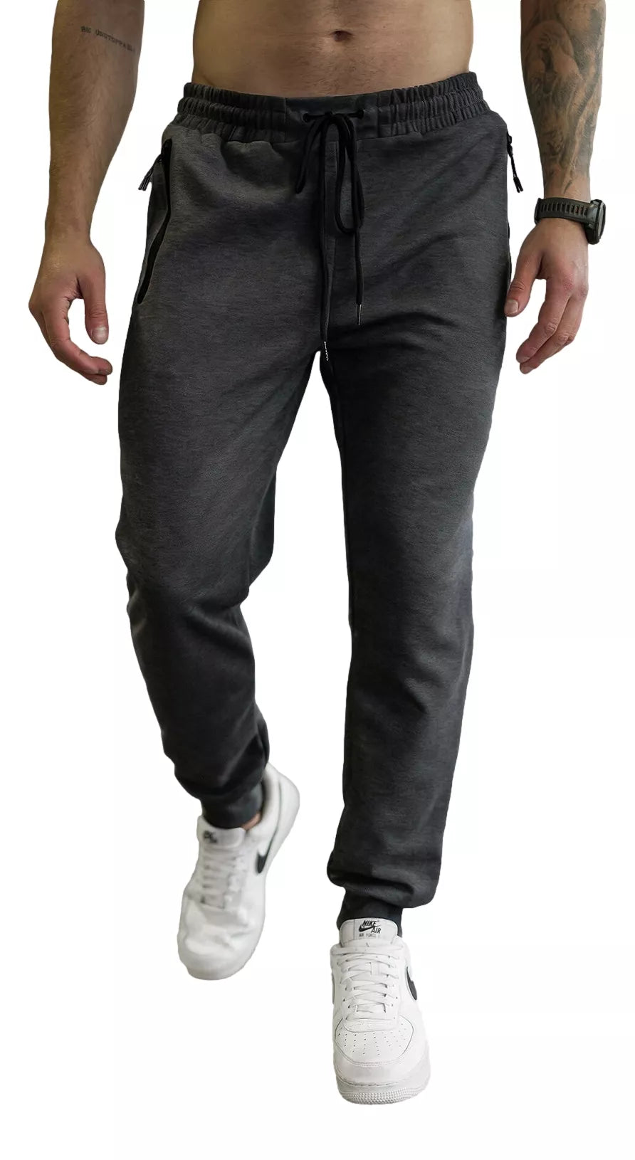 Men's dark gray pants Run