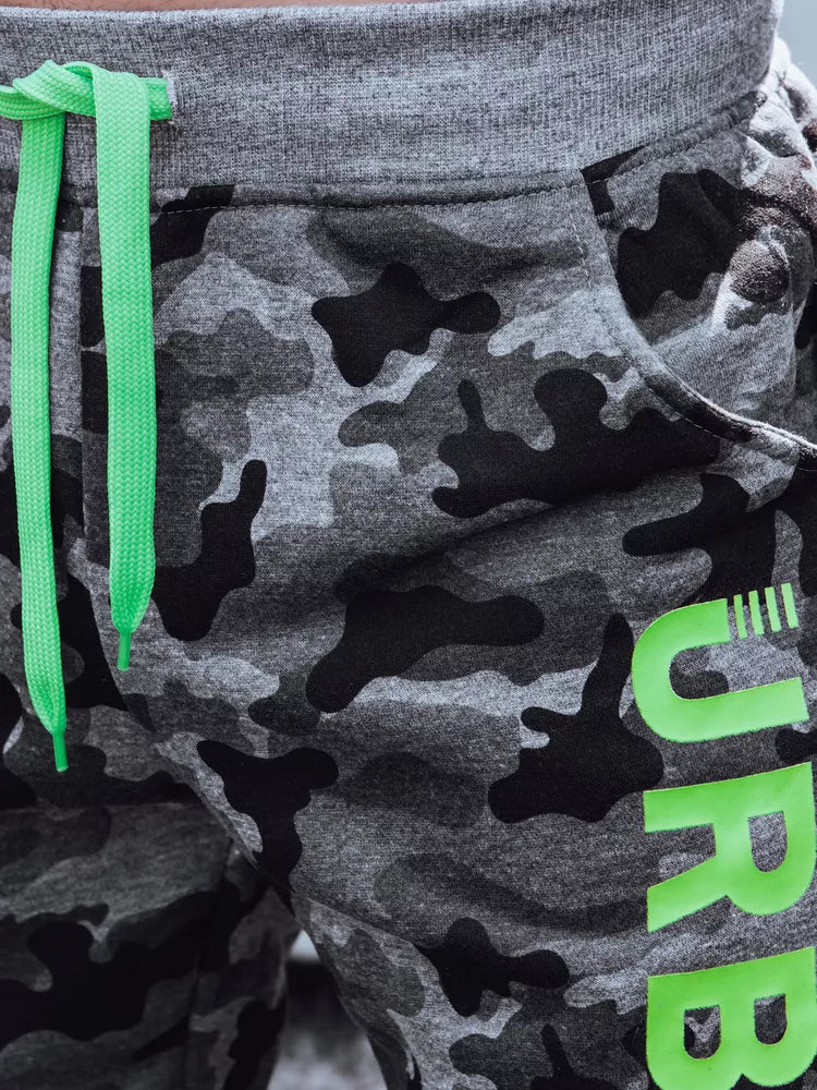 Men's dark gray camouflage casual pants Urban