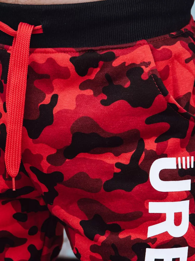 Men's red camouflage casual pants Urban