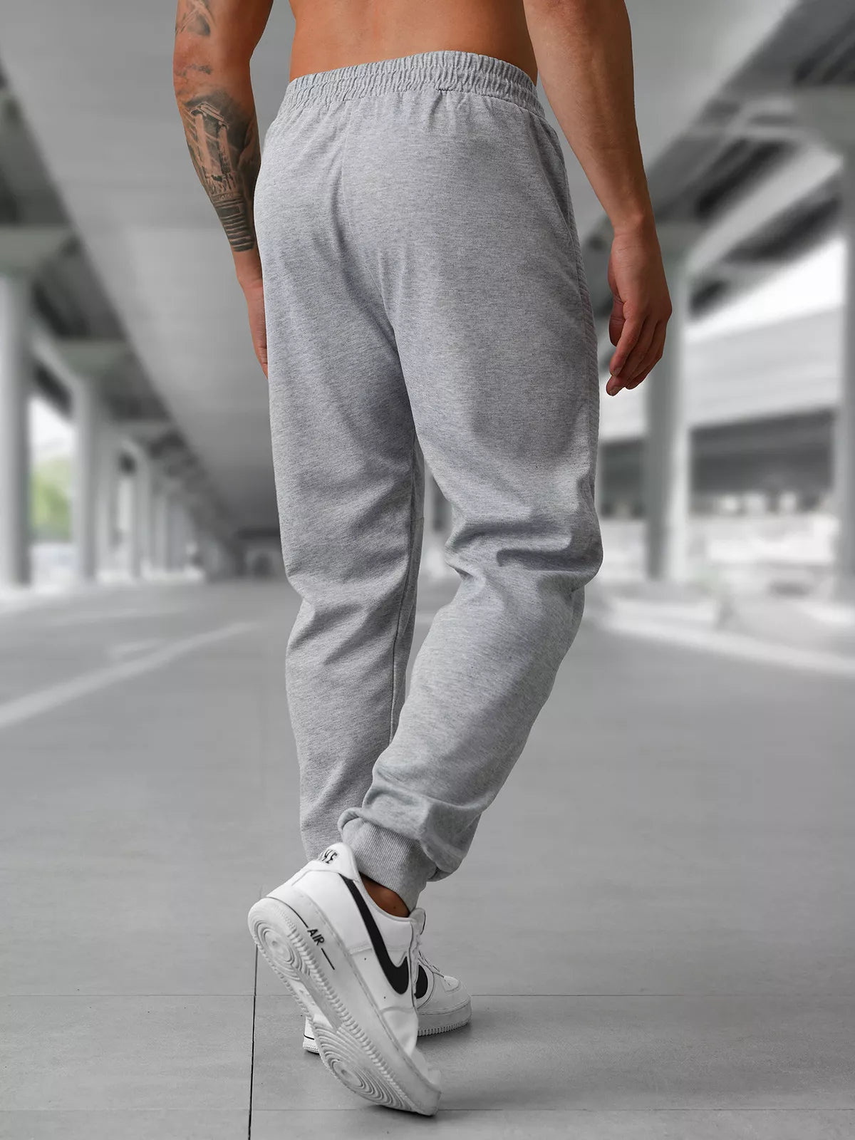 Men's light gray casual pants Amestin