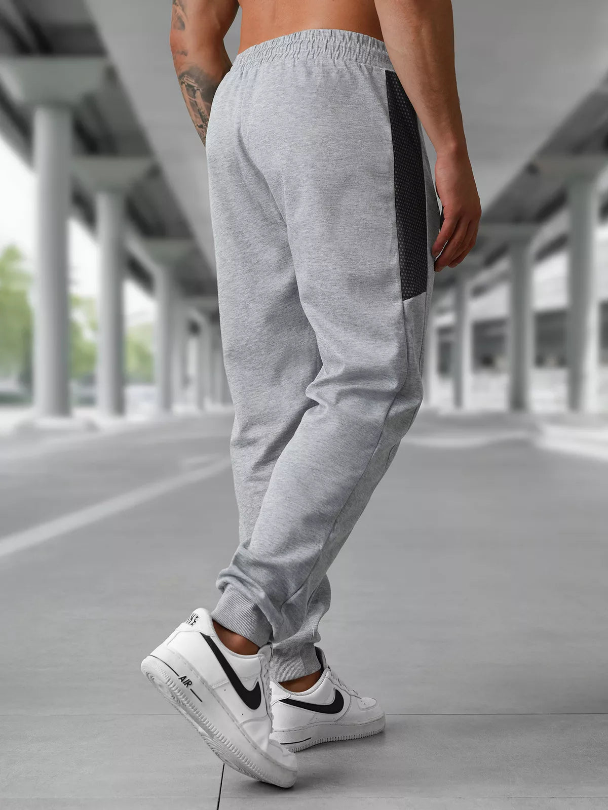Men's light gray casual pants Emit