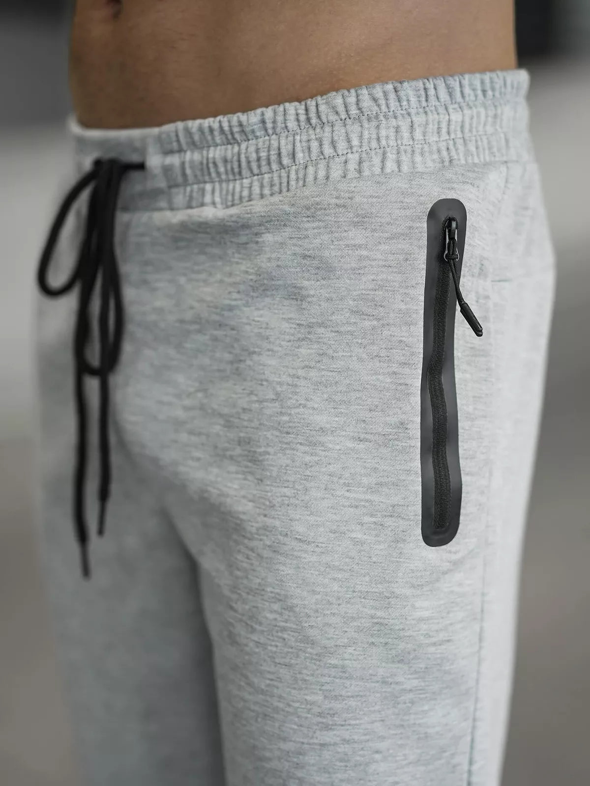 Men's light gray pants Run