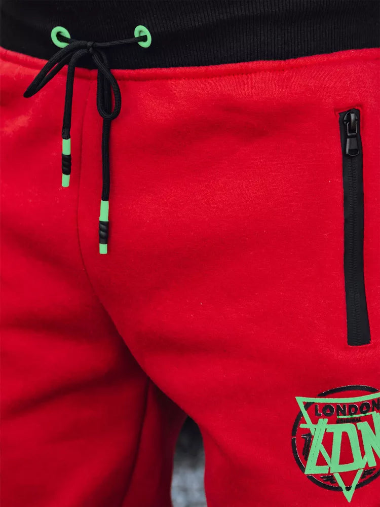 Men's red camouflage casual pants London