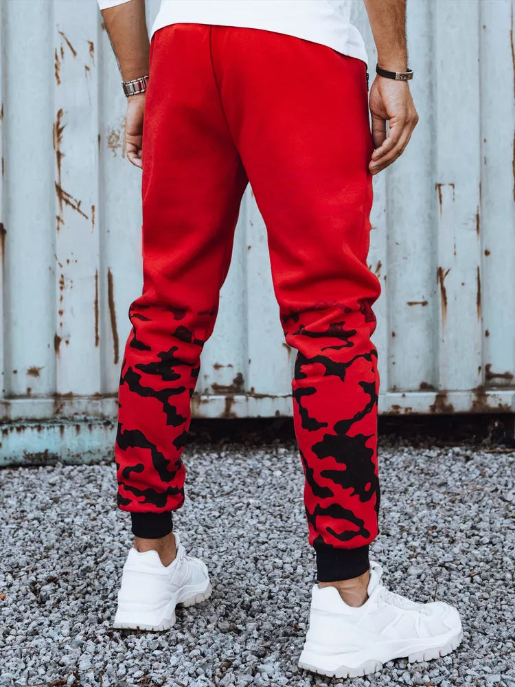 Men's red camouflage casual pants London