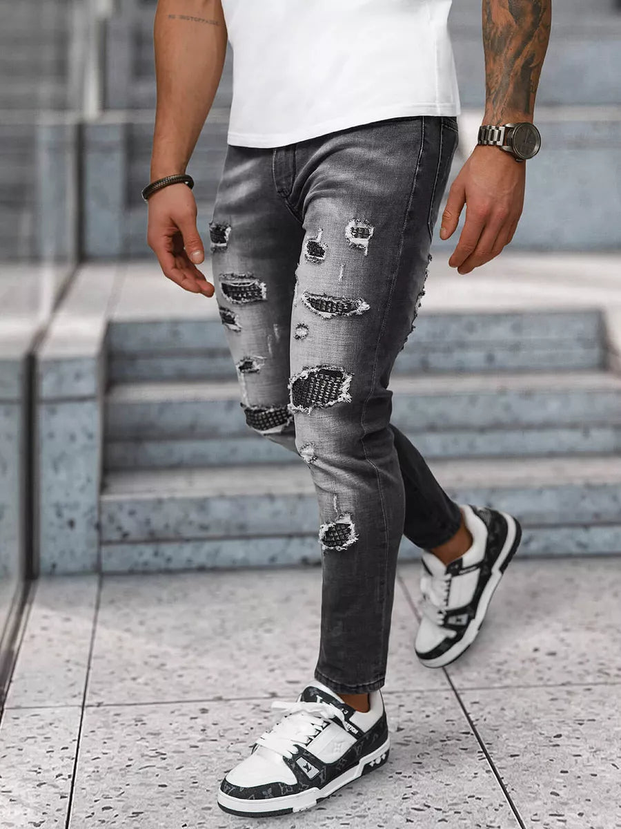 Men's black jeans Monte