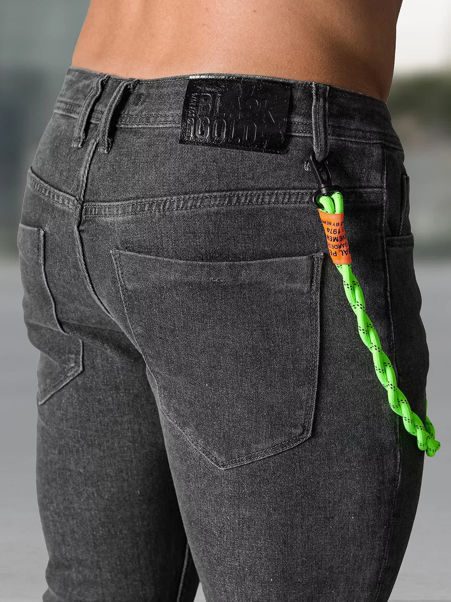 Men's dark gray jeans Aldan