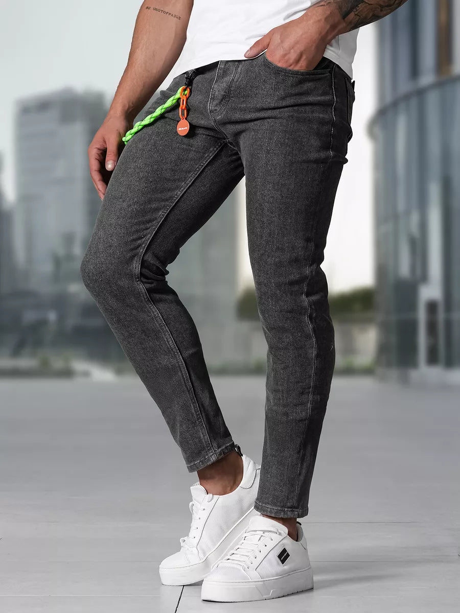 Men's dark gray jeans Aldan