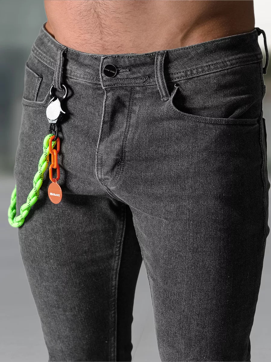 Men's dark gray jeans Aldan