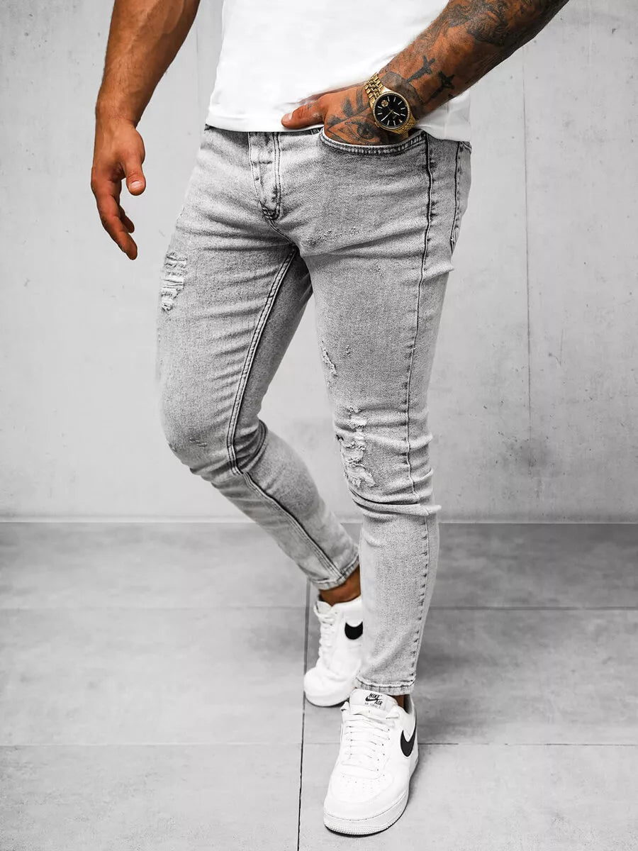 Men's gray jeans Lesin